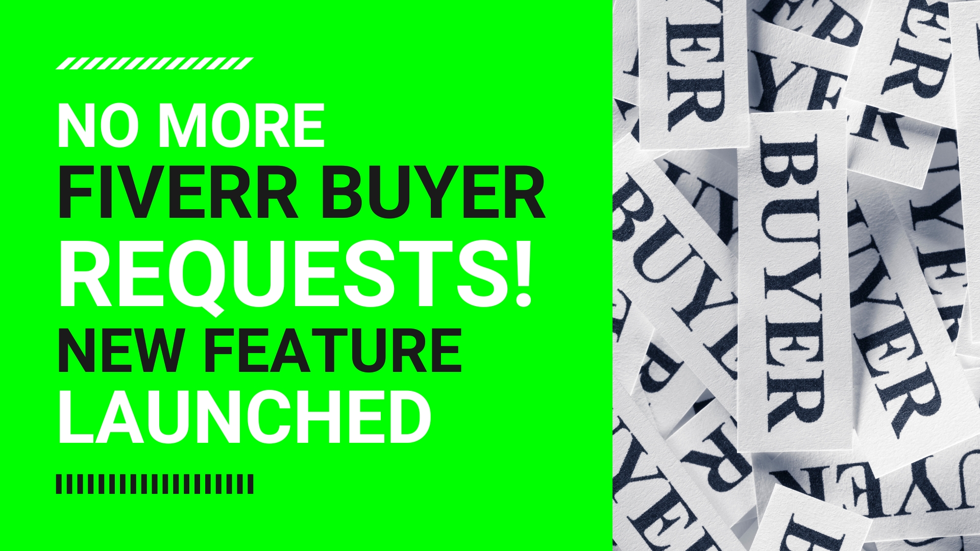 No More Fiverr Buyer Requests! New Feature Launched [2023] - Agha Sahad Khan